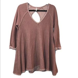 Intimately Free People Tunic Cutout Sweatshirt